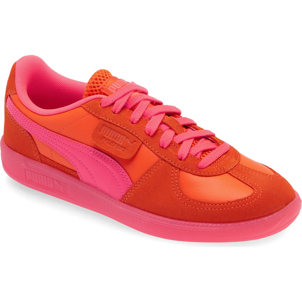 Puma Palermo Leather Sneaker In Orange