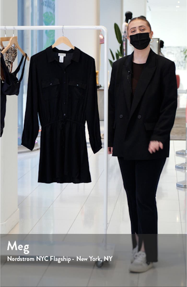 L Space Amelia Long Sleeve Cover-Up Tunic Shirtdress, sales video thumbnail