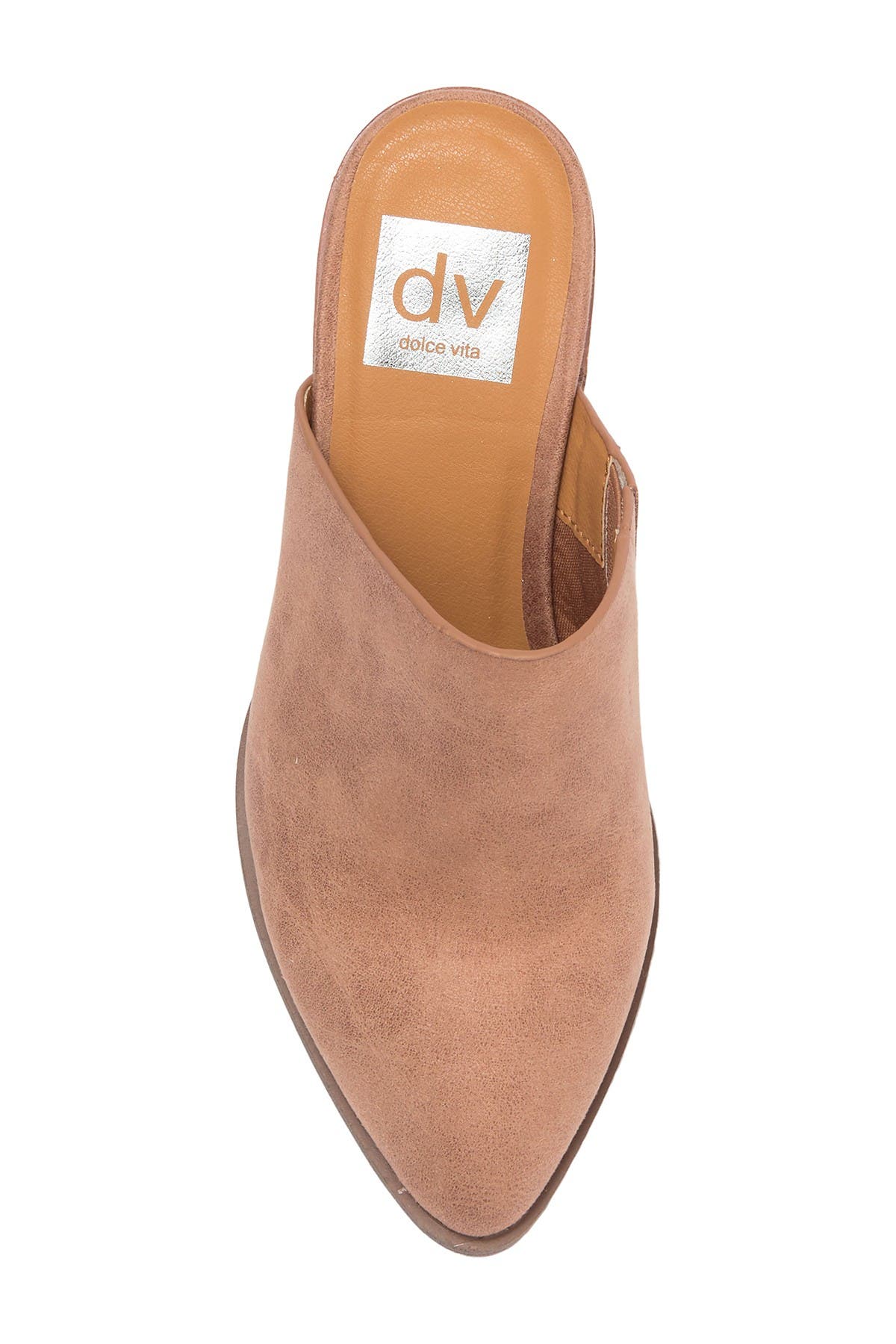 Tendle Block Heel Mule, Alternate, color, NUDE SUEDE