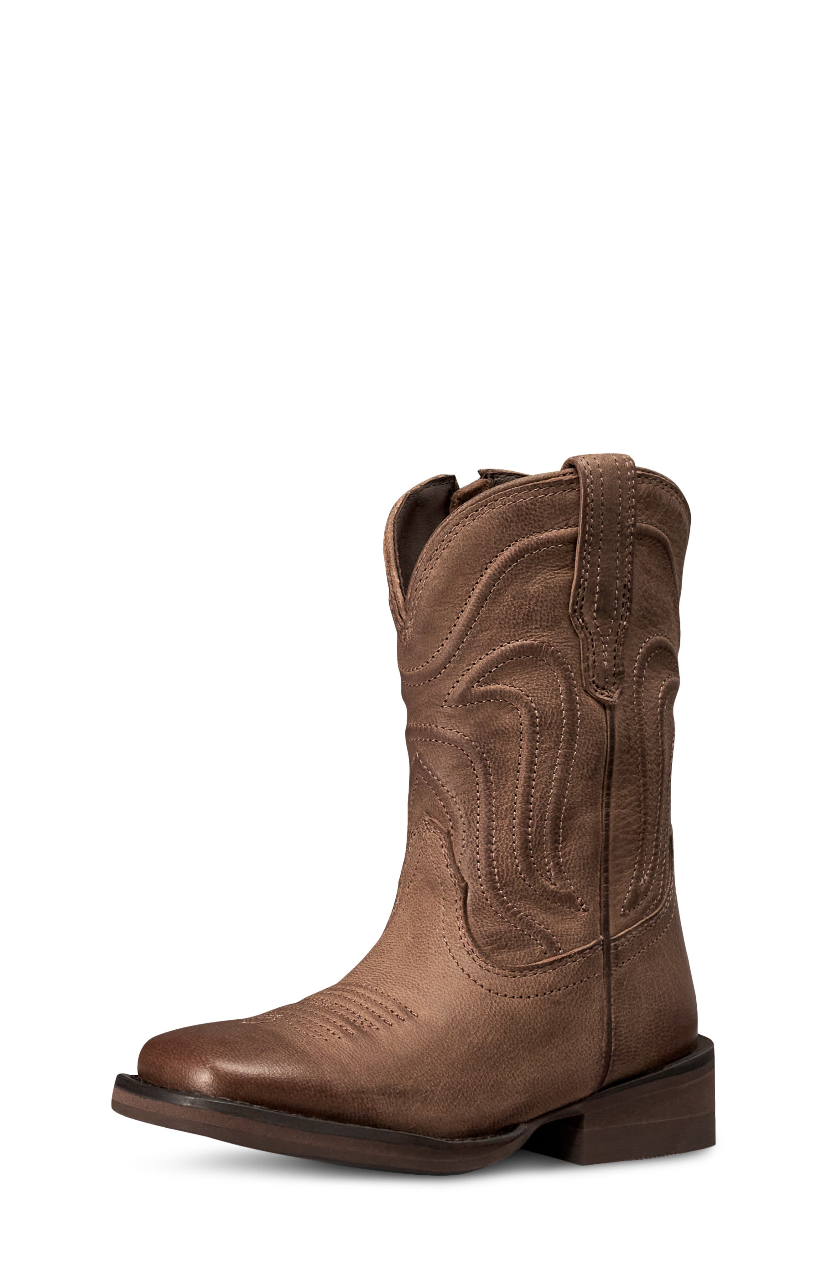 Kids' The Cartwright Western Boot, Main, color, CAFE