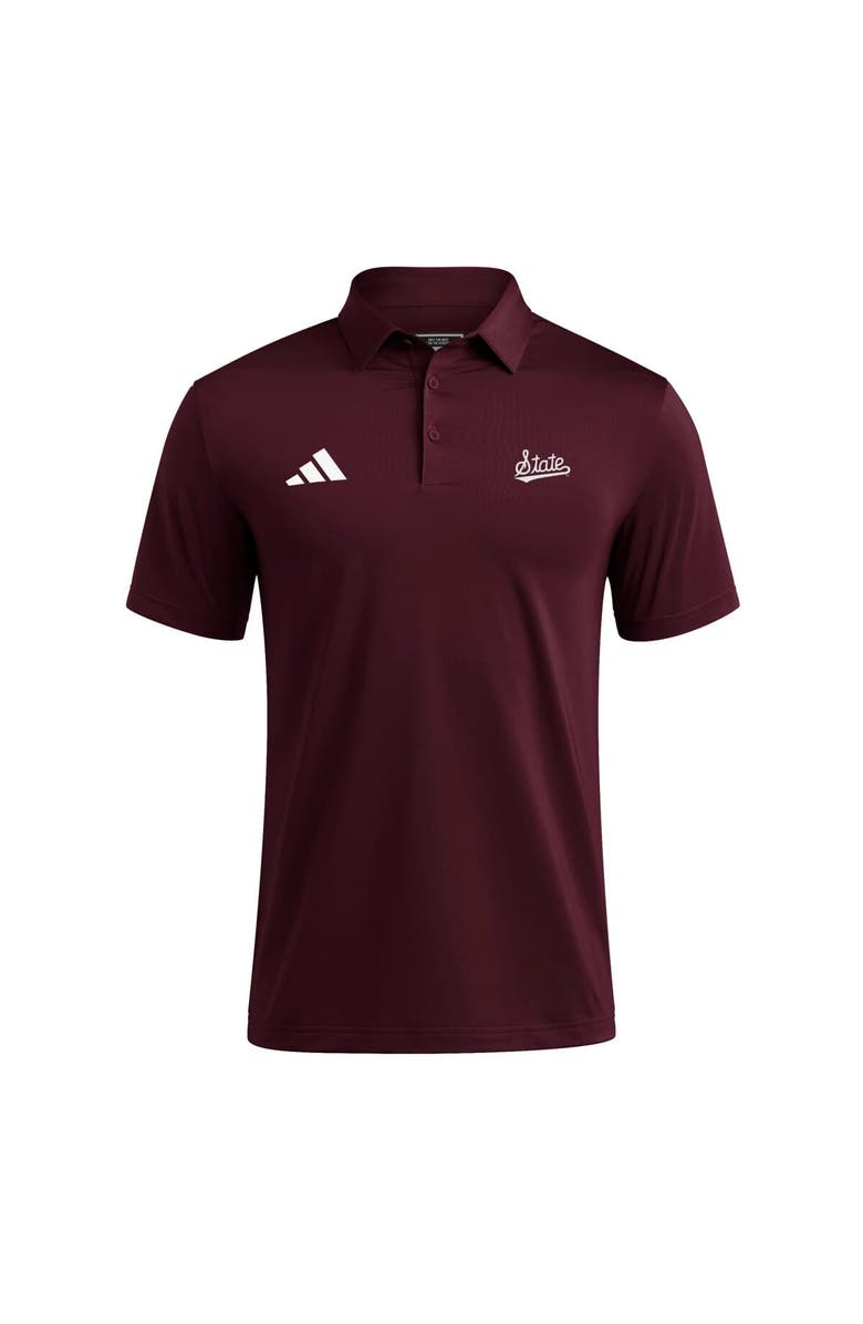 adidas Men's adidas Maroon Mississippi State Bulldogs Ultimate 365 Polo, Alternate, color, Maroon