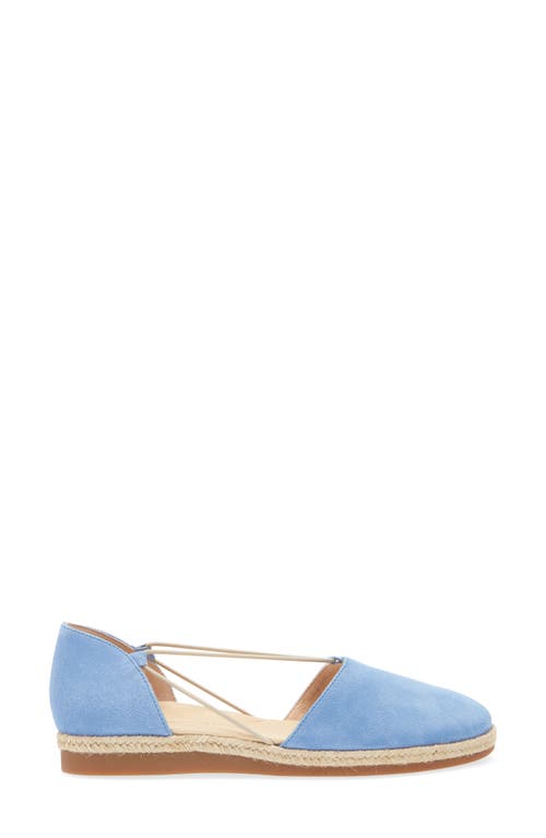 Paul Green Alegra Flat In Pacific Soft Suede