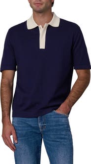Joe's Contrast Collar Cotton Polo