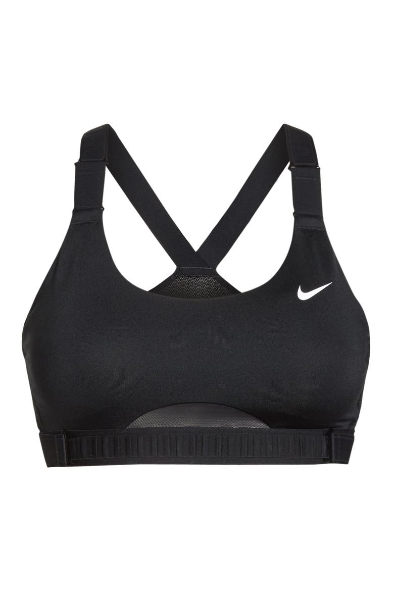 Infinity Dri-FIT Sports Bra, Alternate, color, BLACK/ BLACK/ WHITE