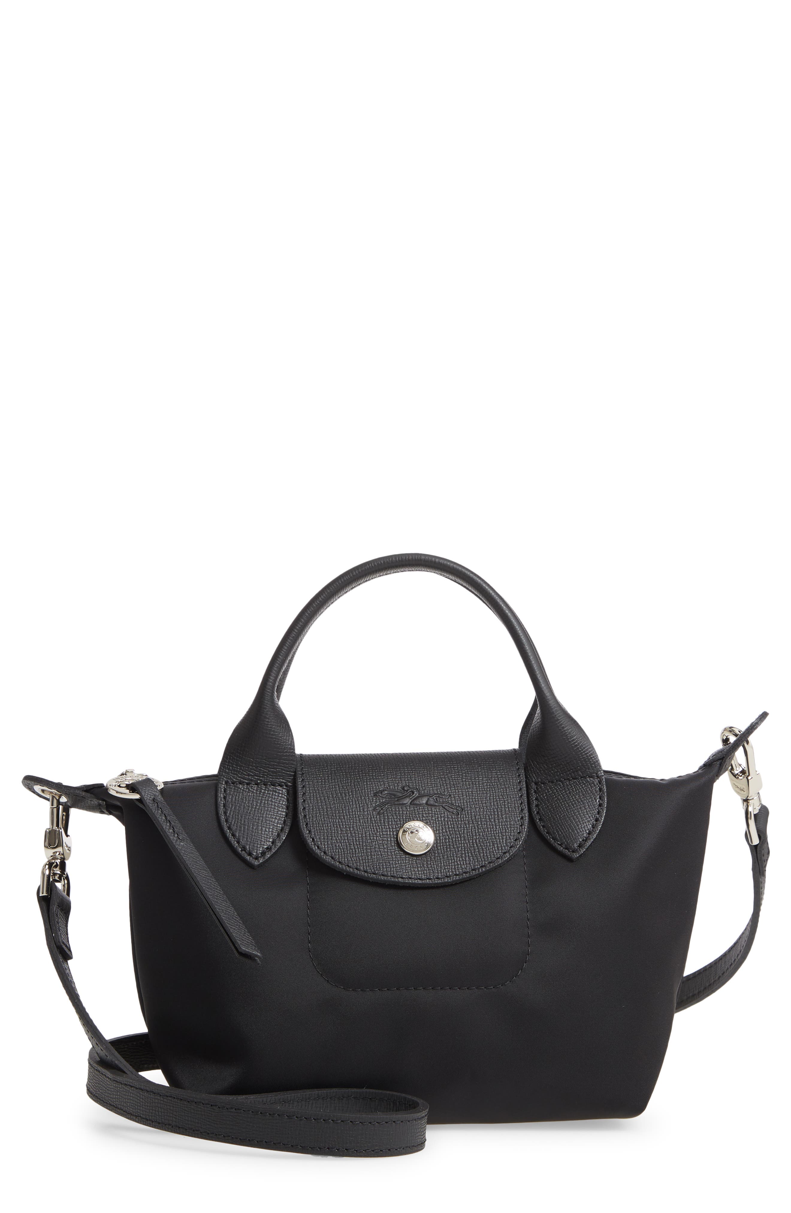 Extra Small Le Pliage Crossbody Bag, Main, color, BLACK