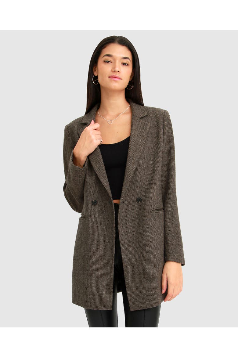 Kensington Oversized Coat, Alternate, color, BROWN