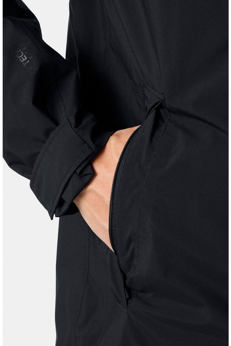 Brussel Insulated Rain Coat, Alternate, color, BLACK