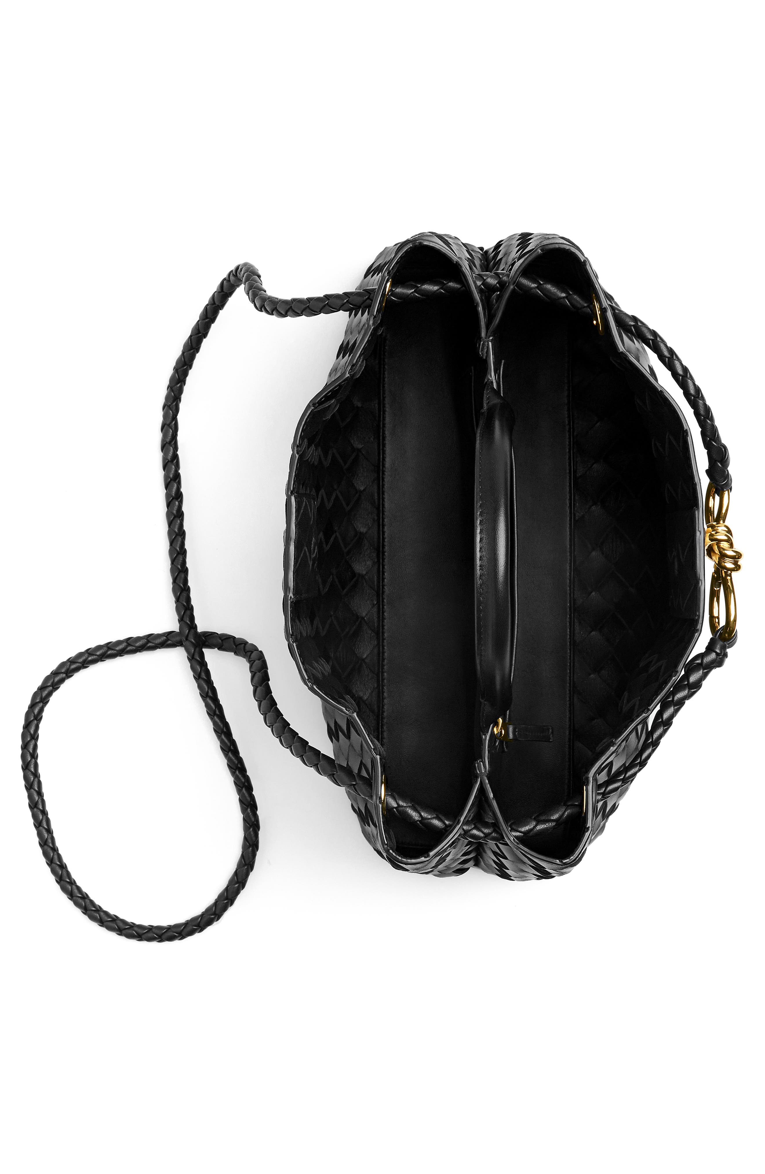 Bottega Veneta Small Andiamo Intrecciato Leather Shoulder Bag, Alternate, color, 