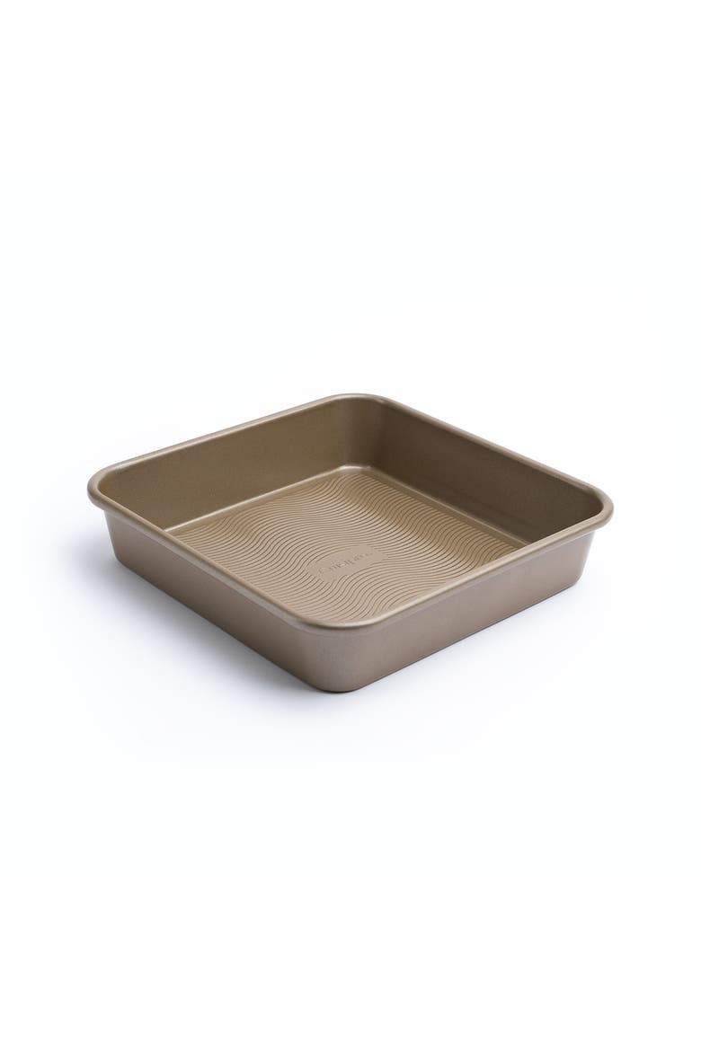 9.5 x 2-Inch Square Steel Nonstick Baking and Cake Pan, Main, color, Brown