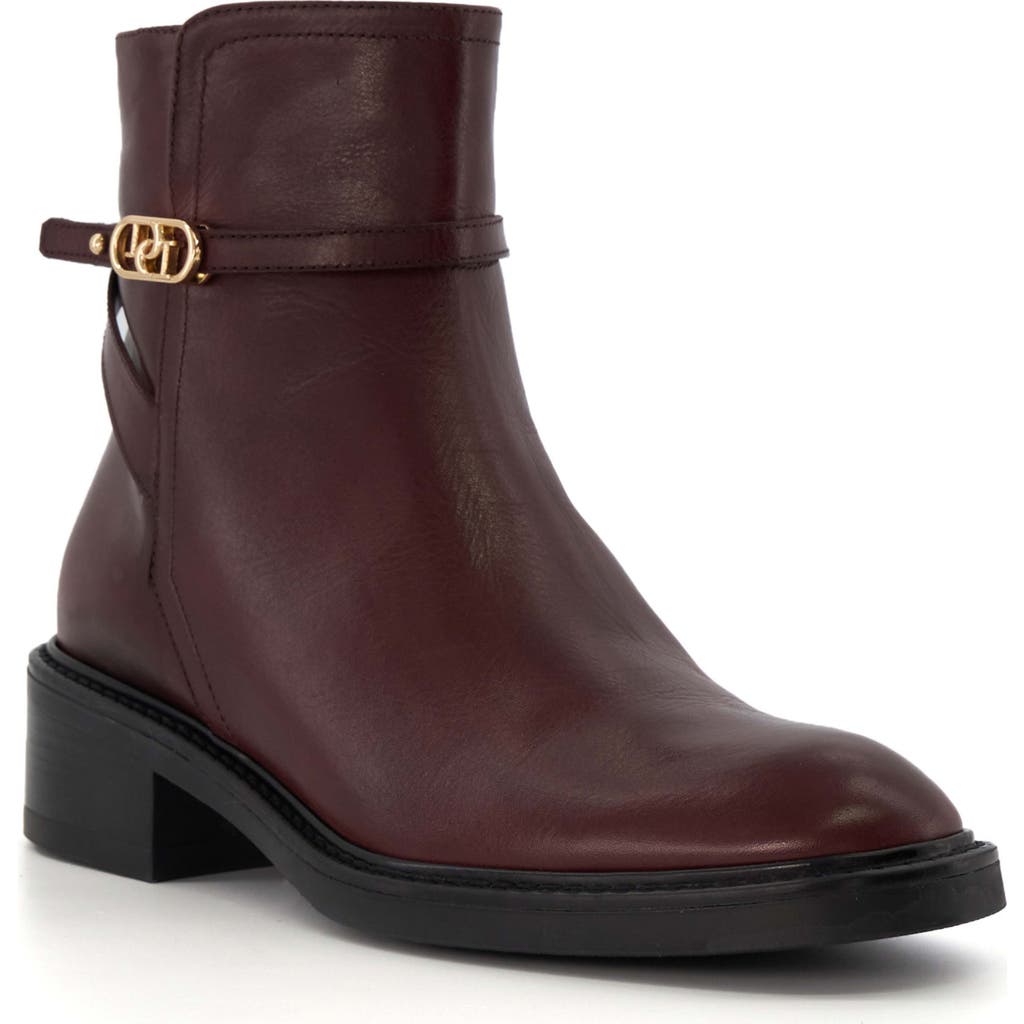 Dune London Praising Bootie in Burgundy