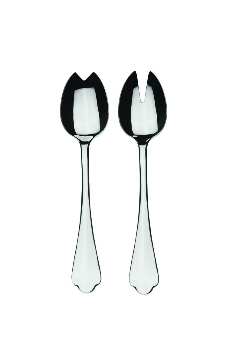 Mepra Dolce Vita Salad Serving Set - 2 Pieces, Main, color, Silver