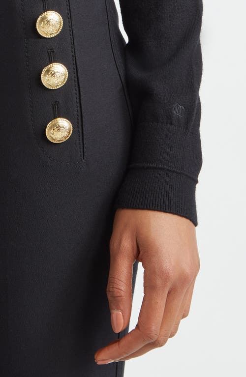 Derek Lam 10 Crosby Alizee Crewneck Cotton & Cashmere Sweater In Black
