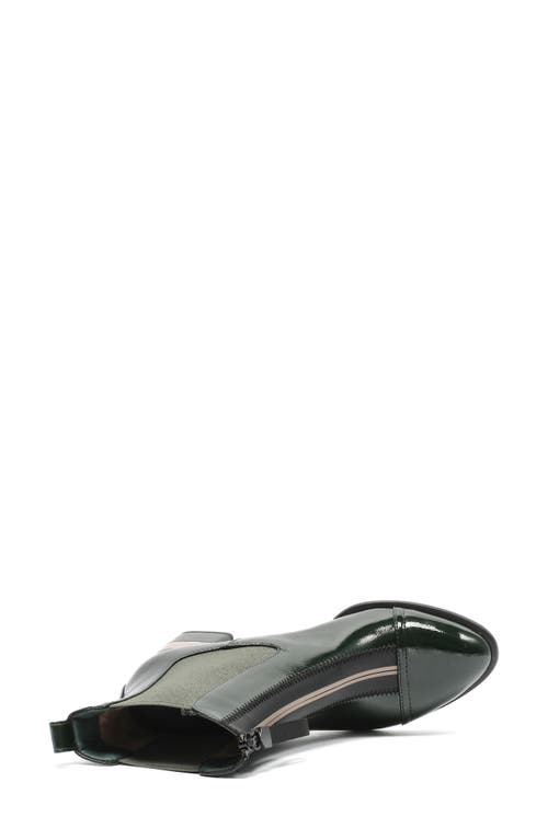 Ninety Union Rachel Top Zip Bootie In Green