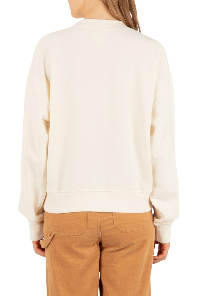Pennant Graphic Sweatshirt, Alternate, color, CREAM