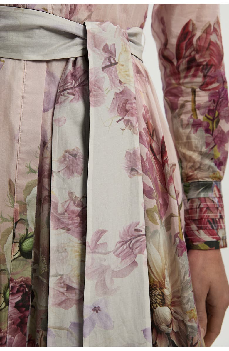 Karen Millen Floral Long Sleeve Woven Maxi Dress, Alternate, color, Floral