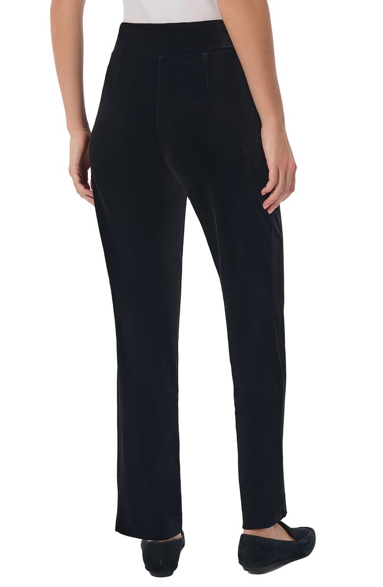 Jones New York Velour Straight Leg Pull-On Pants, Alternate, color, 