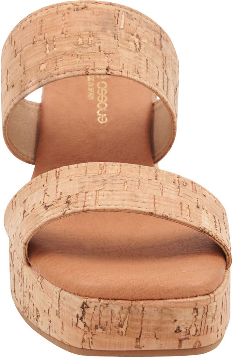 André Assous Cairo Platform Sandal, Alternate, color, Natural