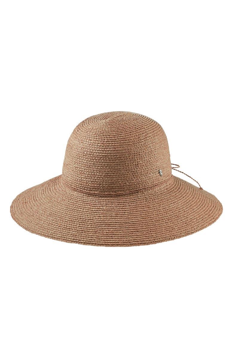 Helen Kaminski Delphina Wide Brim Hat, Main, color, Nougat
