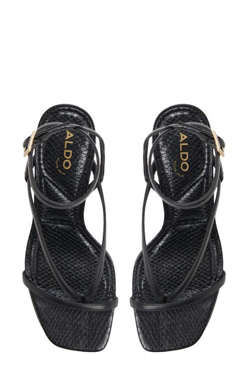 Shop Aldo Talvi Wedge Sandal In Black