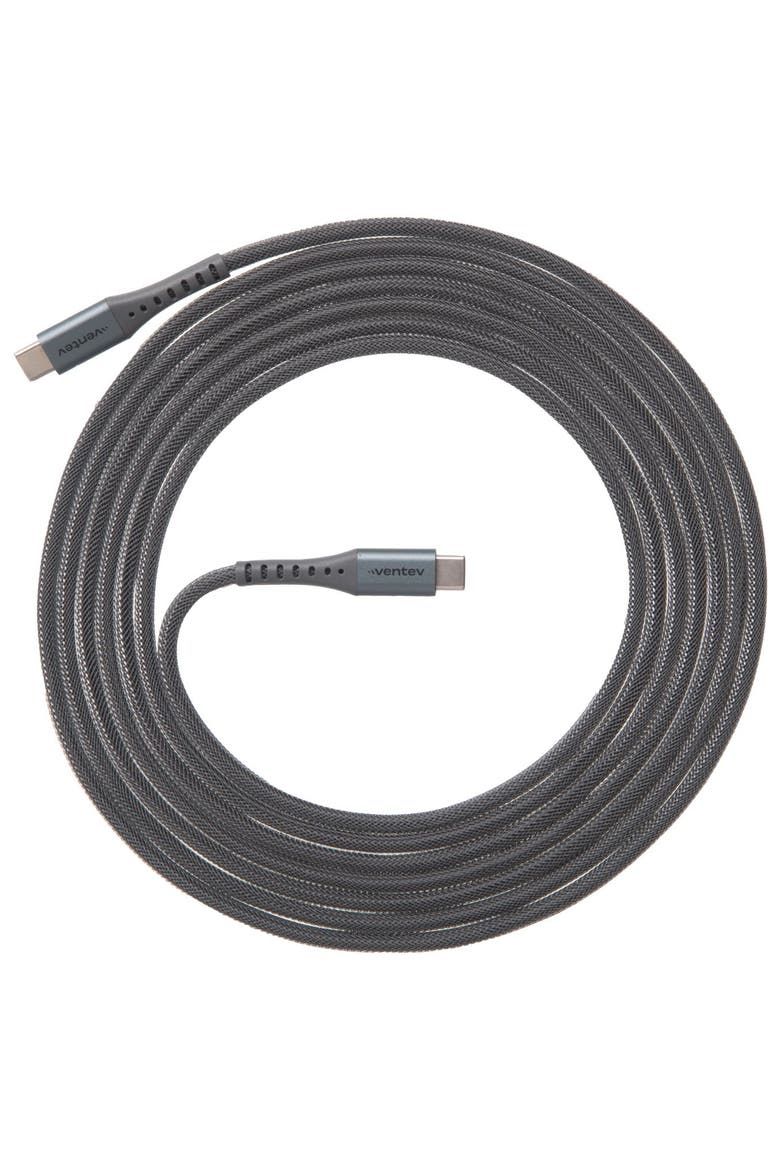 Alloy USB-C to USB-C High Speed Ultradurable 10 Foot Cable, Main, color, Silver