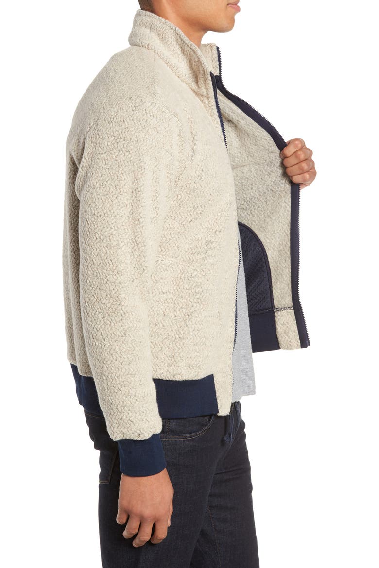 Woolyester Fleece Jacket, Alternate, color, OATMEAL HEATHER