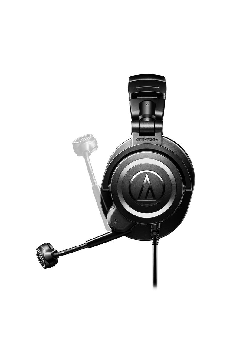 Audio-Technica ATH-M50xSTS-USB StreamSet USB Closed-Back Streaming Headset, Alternate, color, Black