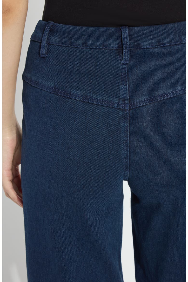 Amabel High Waist Seamed Barrel Leg Jeans, Alternate, color, INDIGO