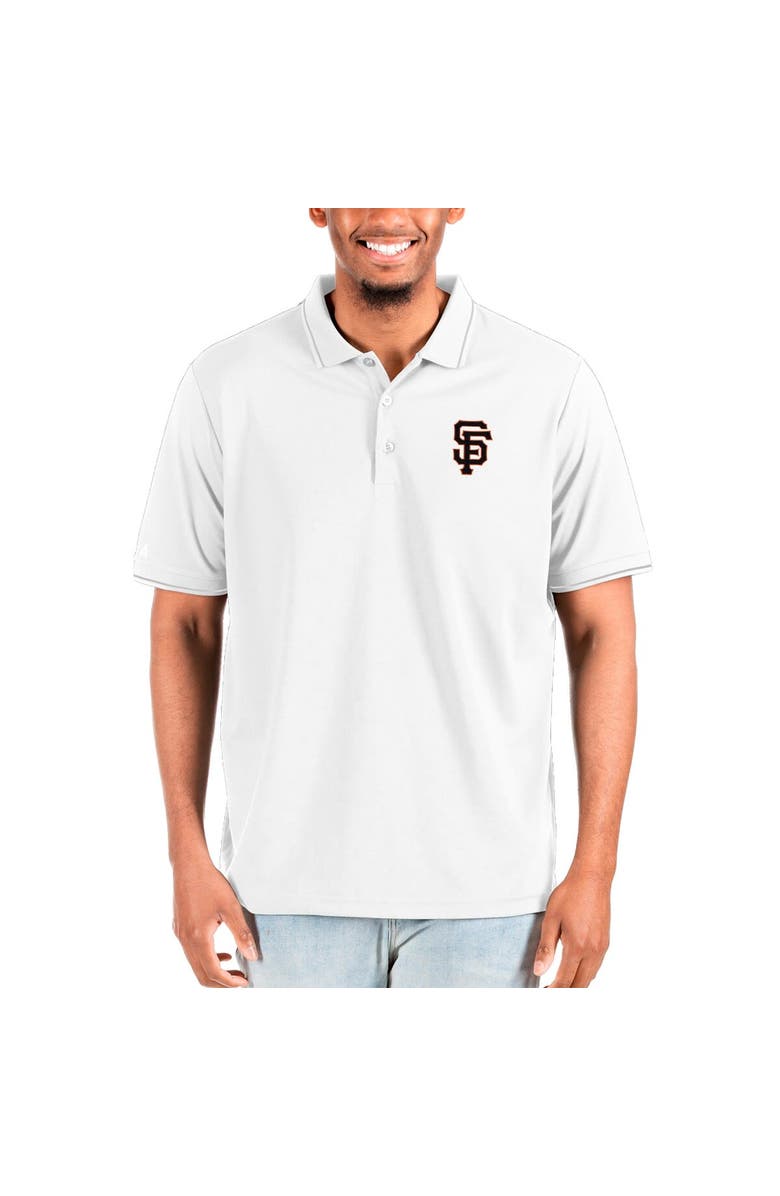 ANTIGUA Men's Antigua White San Francisco Giants Big & Tall Affluent Polo, Main, color,