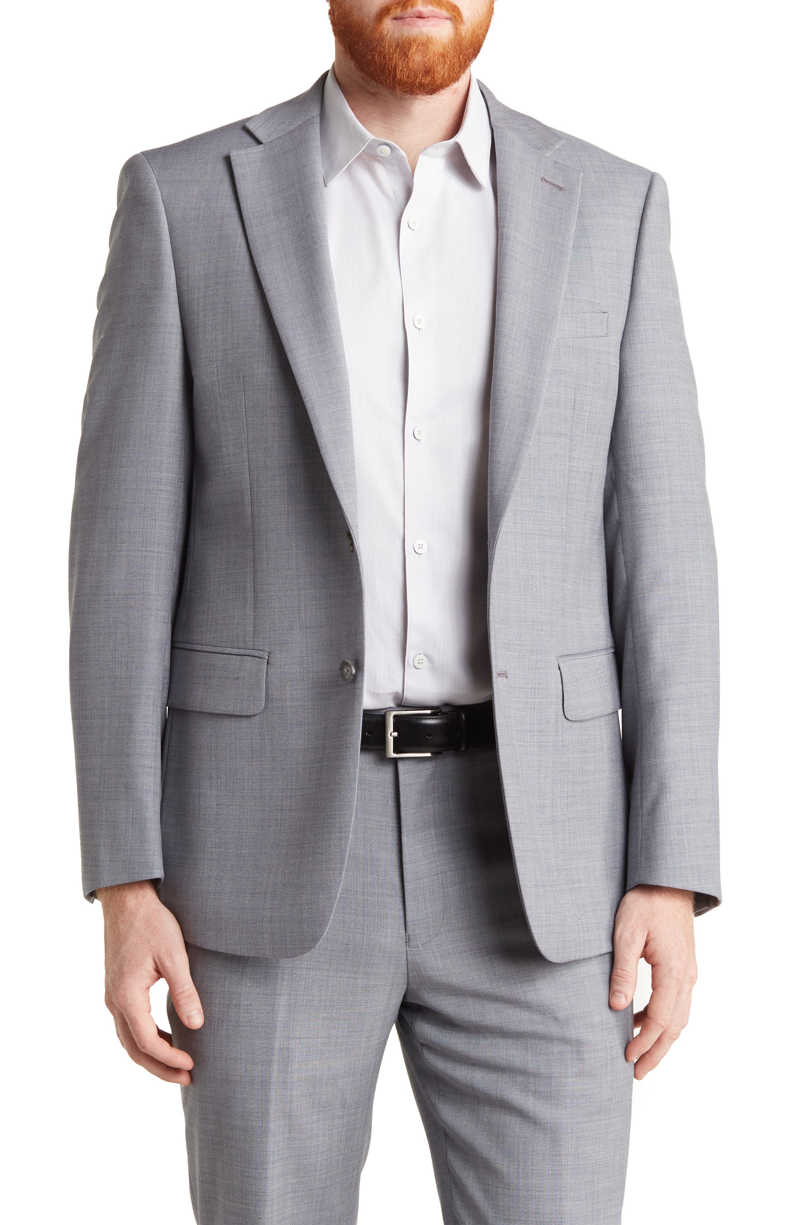 Calvin Klein Medium Grey Slim Stretch Suit Jacket