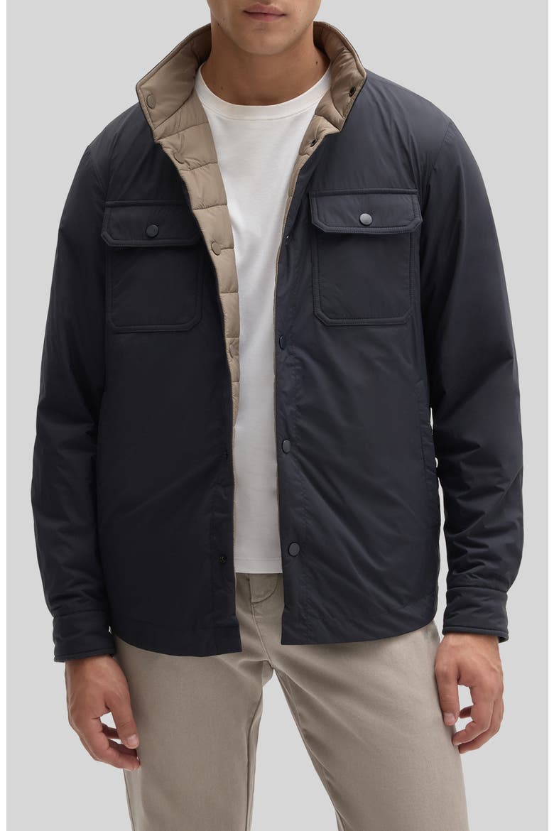 Florio Reversible Snap Jacket, Alternate, color, DARK CASPIAN