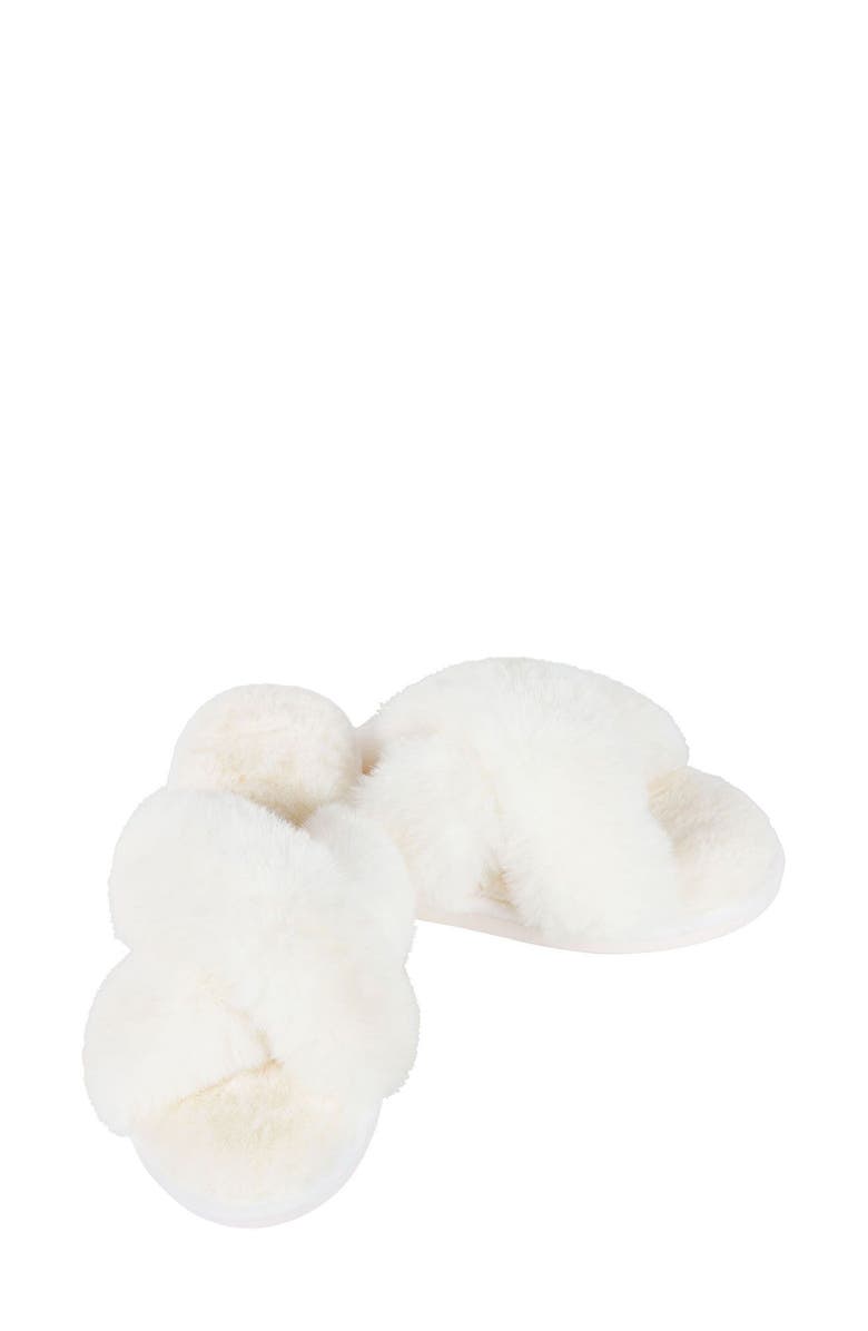 Beverly Faux Fur Memory Foam Slipper