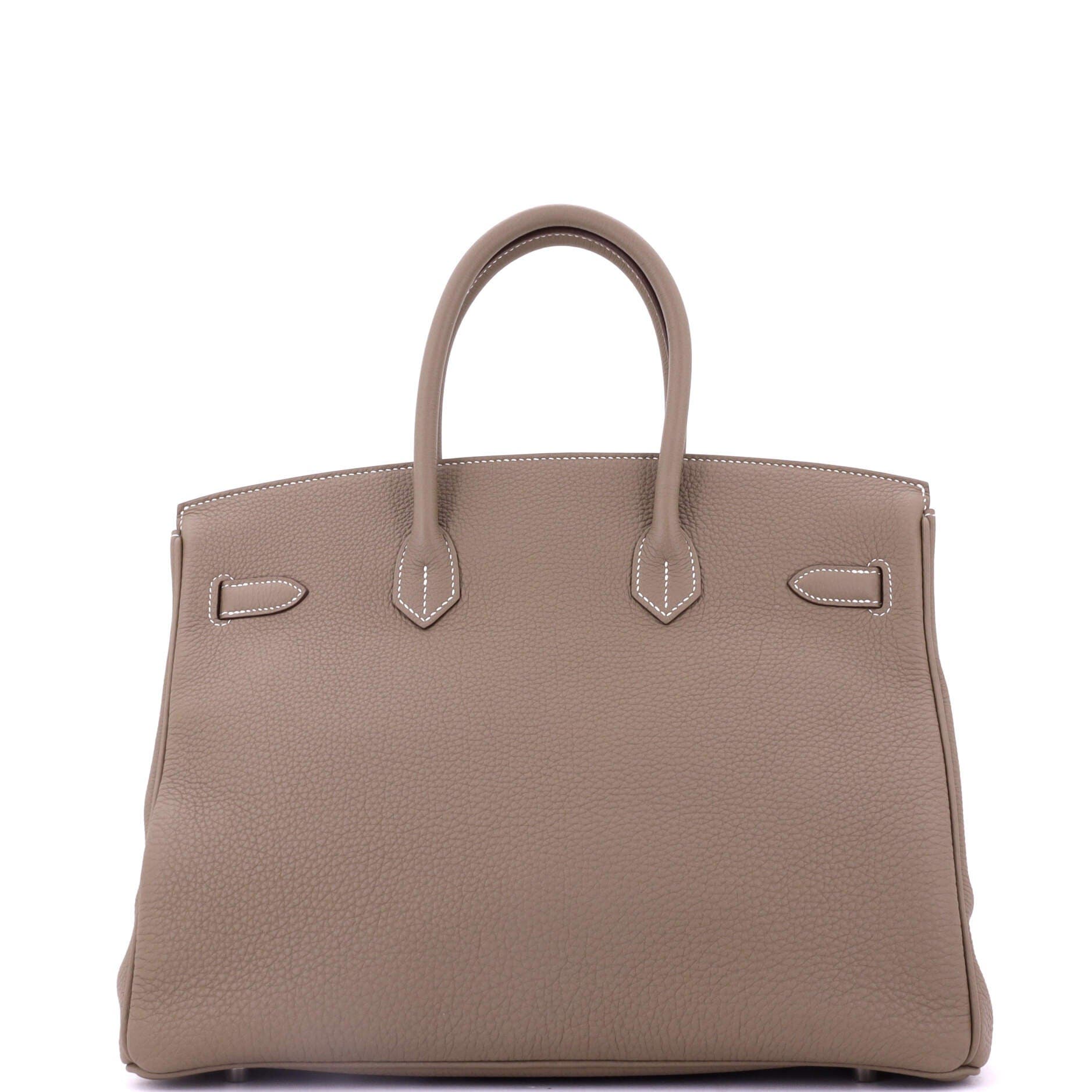 Pre-Owned Hermes Birkin Handbag Grey Togo with Palladium Hardware 35, Alternate, color, 