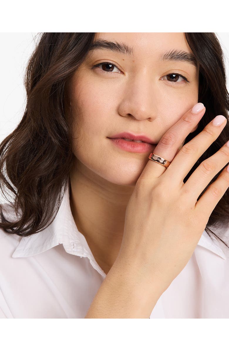 Kate Spade New York stop and smell the roses band ring, Alternate, color,