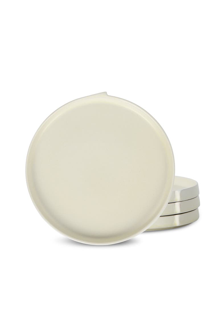 Bao Stoneware 4-Piece Dinner Plate Set, Main, color, Beige