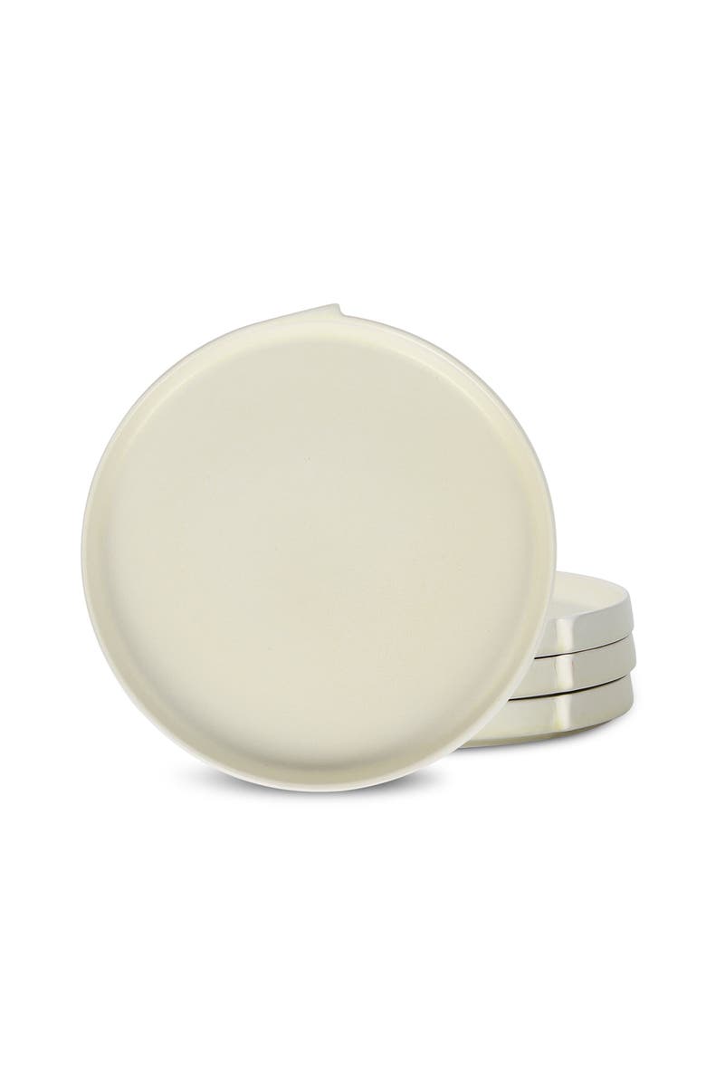 Stone Lain Bao Stoneware 4-Piece Dinner Plate Set, Main, color, Beige