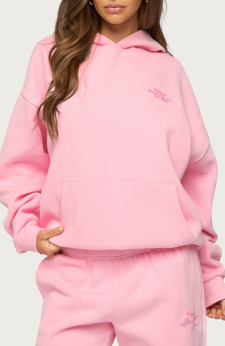 EDIKTED Keychain Cutie Hoodie, Main, color, Pink
