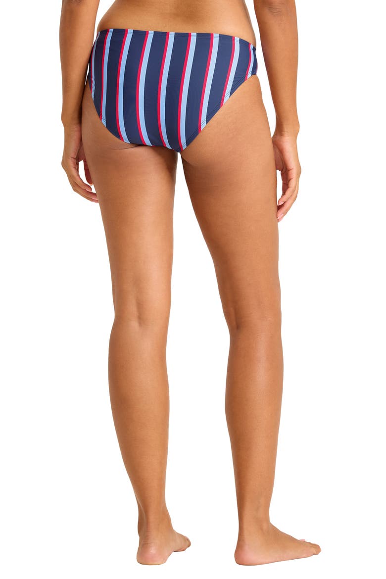 Deep Sea Stripe Hipster Bikini Bottoms, Alternate, color, MARE NAVY