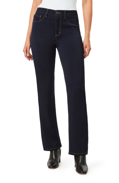 Liquid High Waist Mini Bootcut Jeans