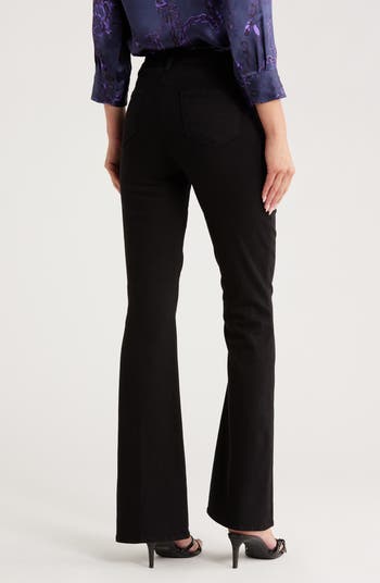 Charis Lace-Up High Waist Flare Leg Jeans