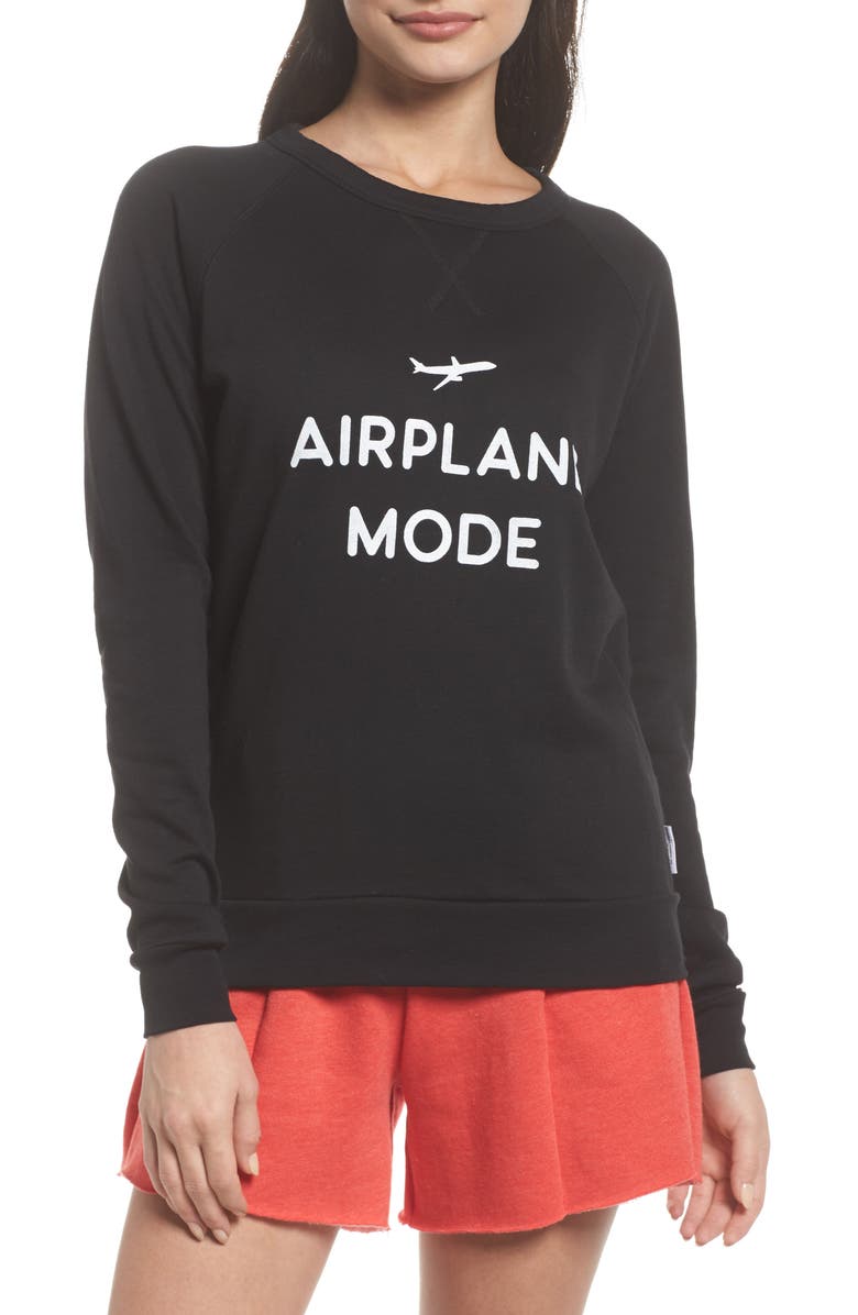 The Laundry Room Airplane Mode Cozy Lounge Sweatshirt, Main, color, 