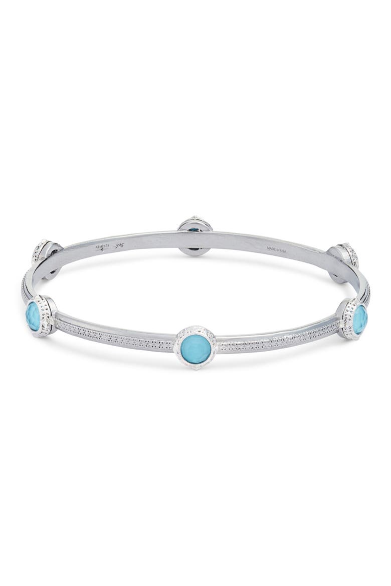New World Filigree Bangle, Main, color, SILVER