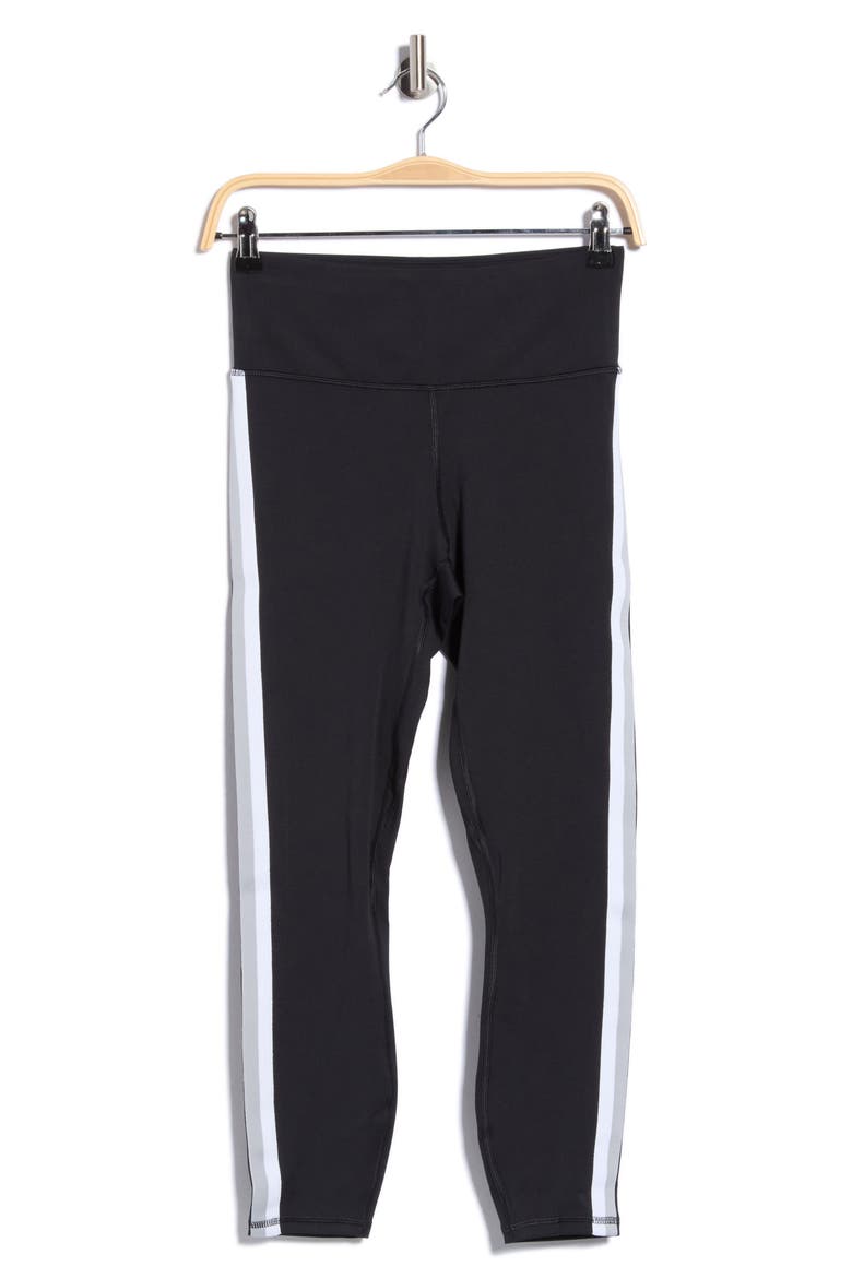 Motion Sport Tape High Waist Ankle Leggings, Main, color, BLK