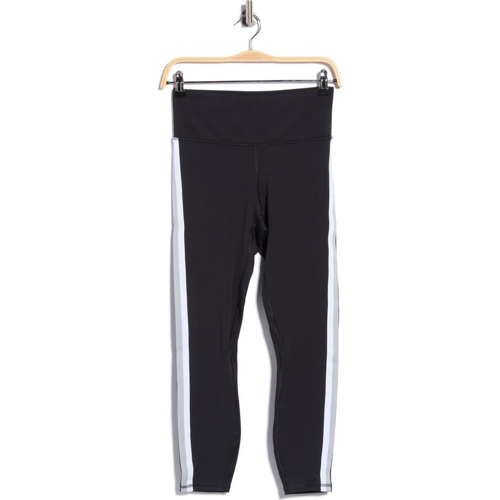 Under Armour Motion Sport Tape High Waist Ankle Leggings In Blk