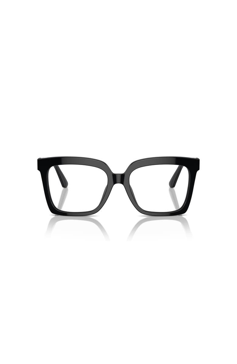 Michael Kors 53mm Square optical glasses, Alternate, color, Black