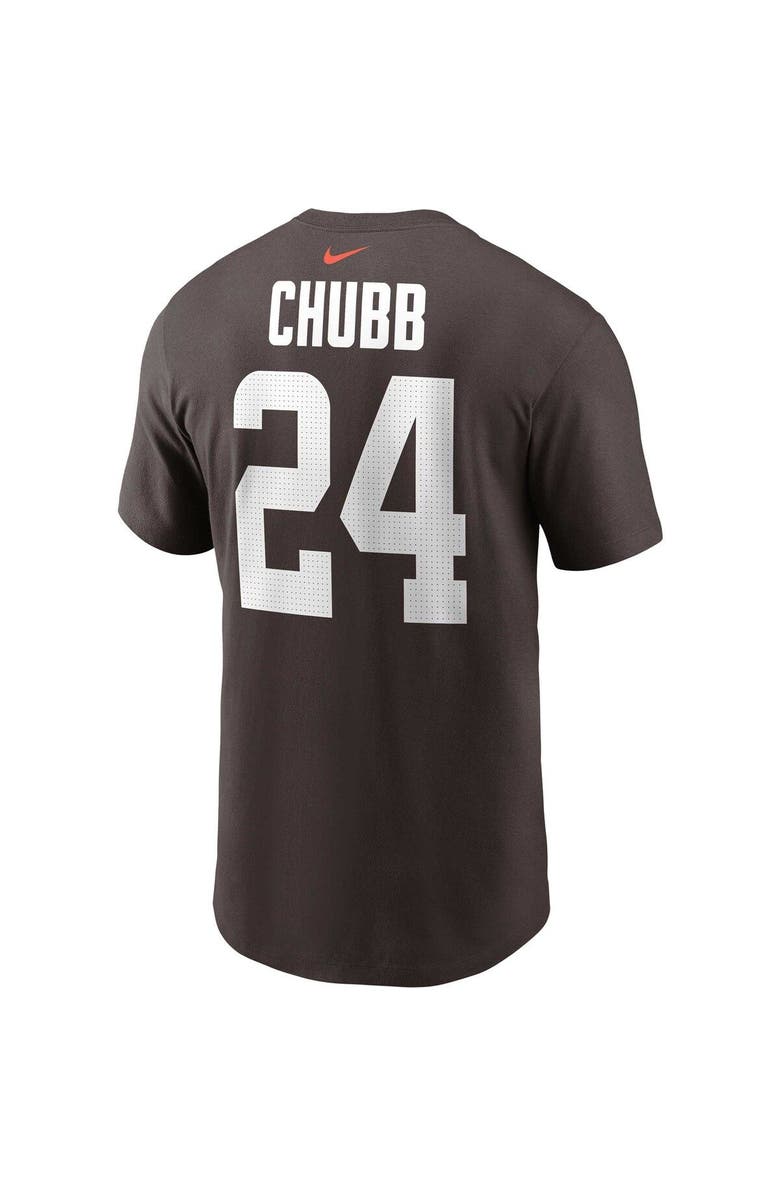 Nike Men's Nike Nick Chubb Brown Cleveland Browns Player Name & Number T-Shirt, Alternate, color, 