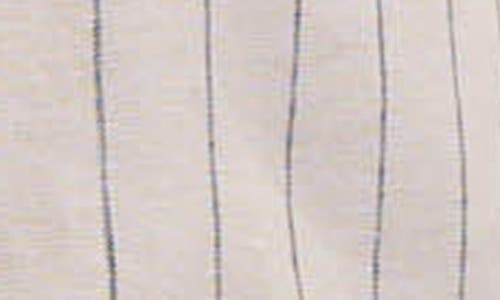 Ellen Tracy Linen Blend Blazer In Linen/black Stripe