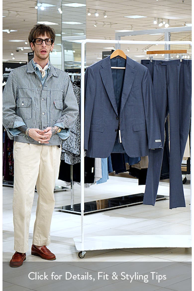 Capri Trim Fit Solid Wool Suit video