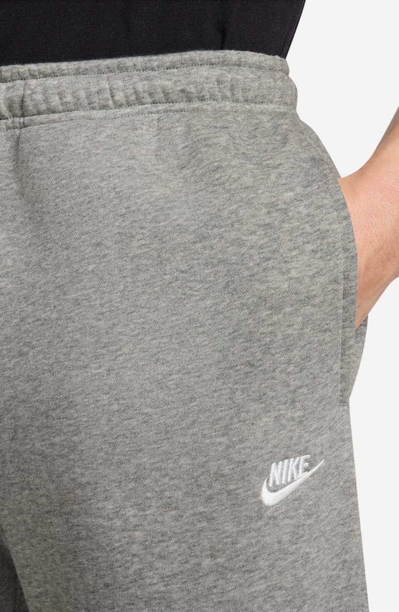 Nike Club Fleece Bungee Pants, Alternate, color, Dark Grey Heather/ Light Grey