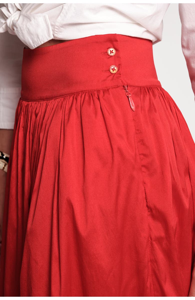 Frances Valentine Ball Skirt, Alternate, color, Red