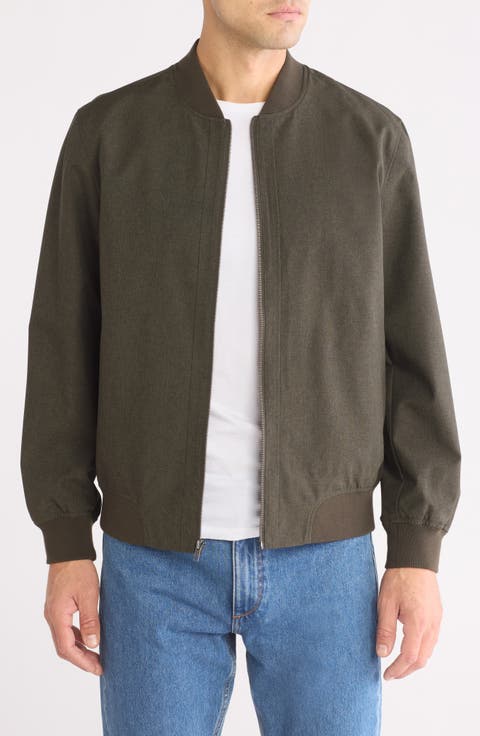 Textured Bomber Jacket